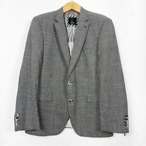 Digel Men’s‎ Classic Grey Wool Linen and Silk Blend Sport Coat Blazer Size 44R